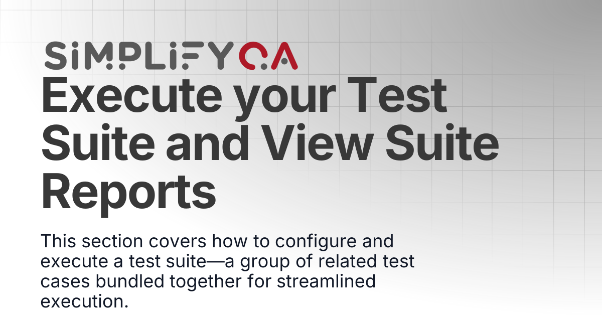 Execute your Test Suite and View Suite Reports | SimplifyQA Help Doc