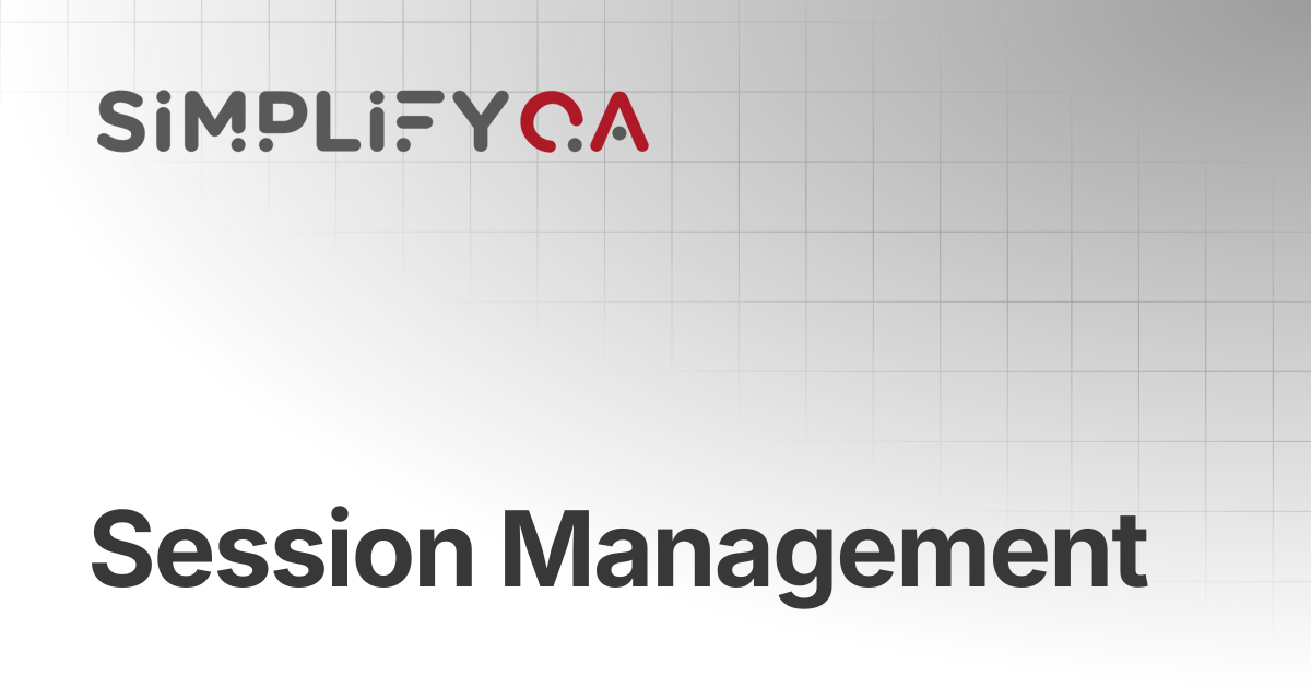 Session Management | SimplifyQA Help Doc