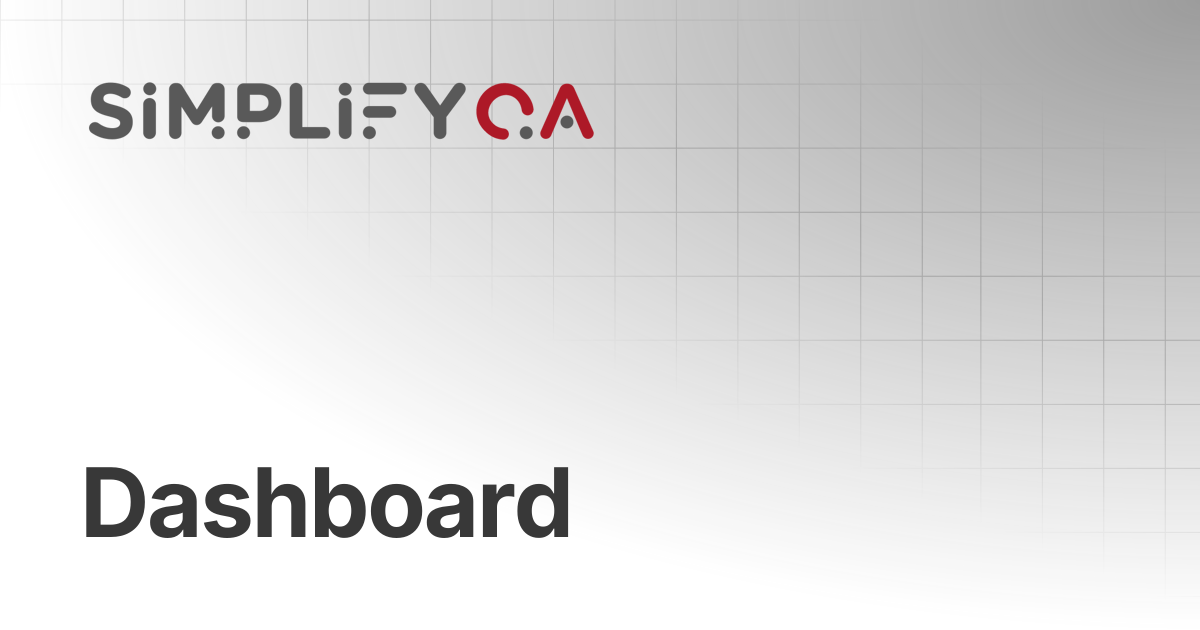 Dashboard | SimplifyQA Help Doc